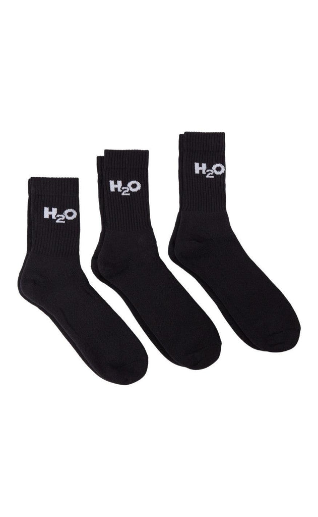 H2O Strømper - 3-Pack - Black