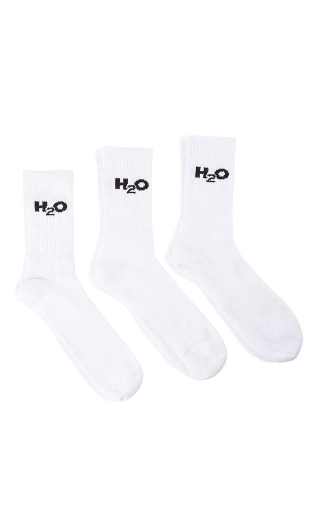 H2O Strømper - 3-Pack - White