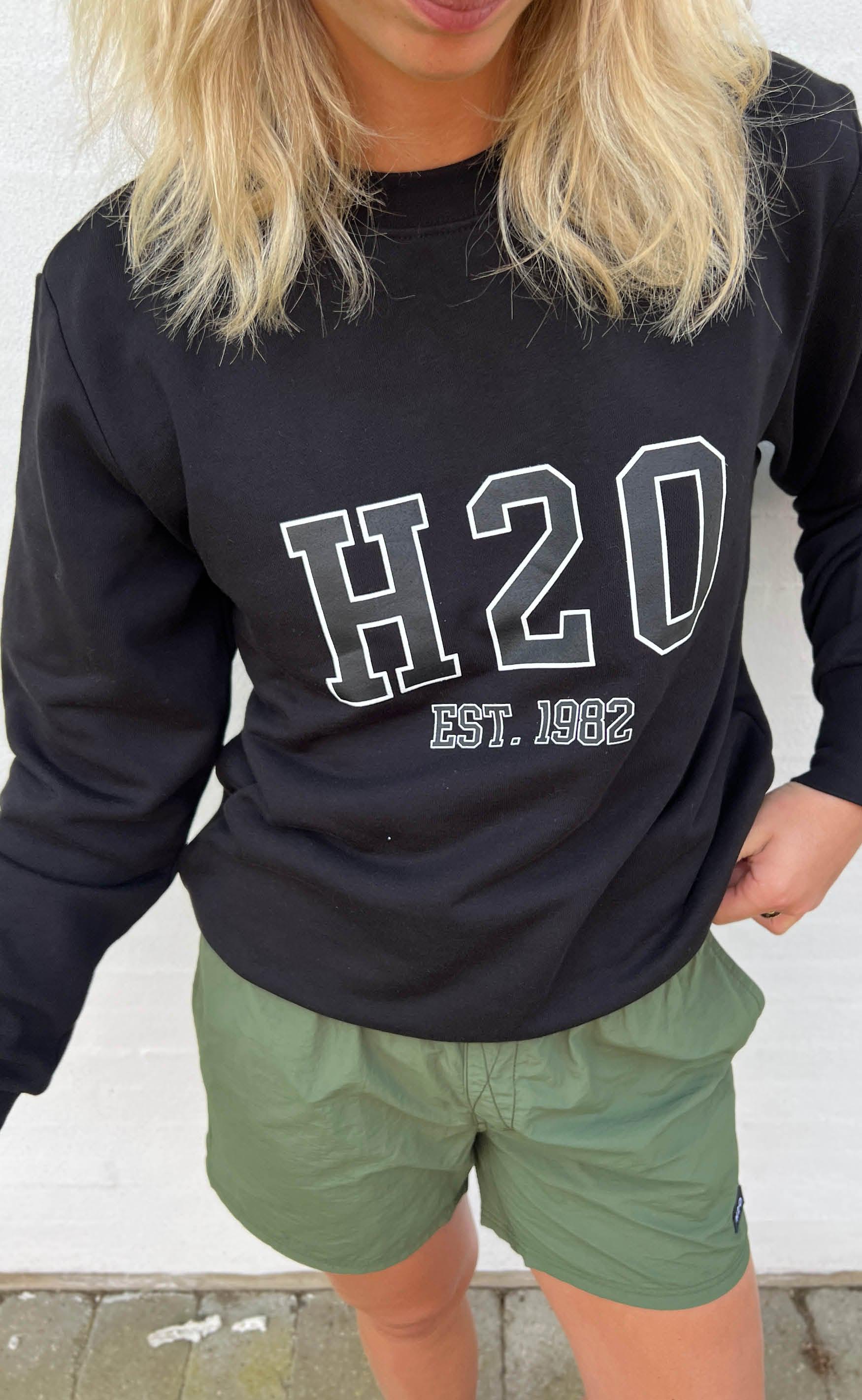 H2O Sweater - College Sweat O'Neck - Black