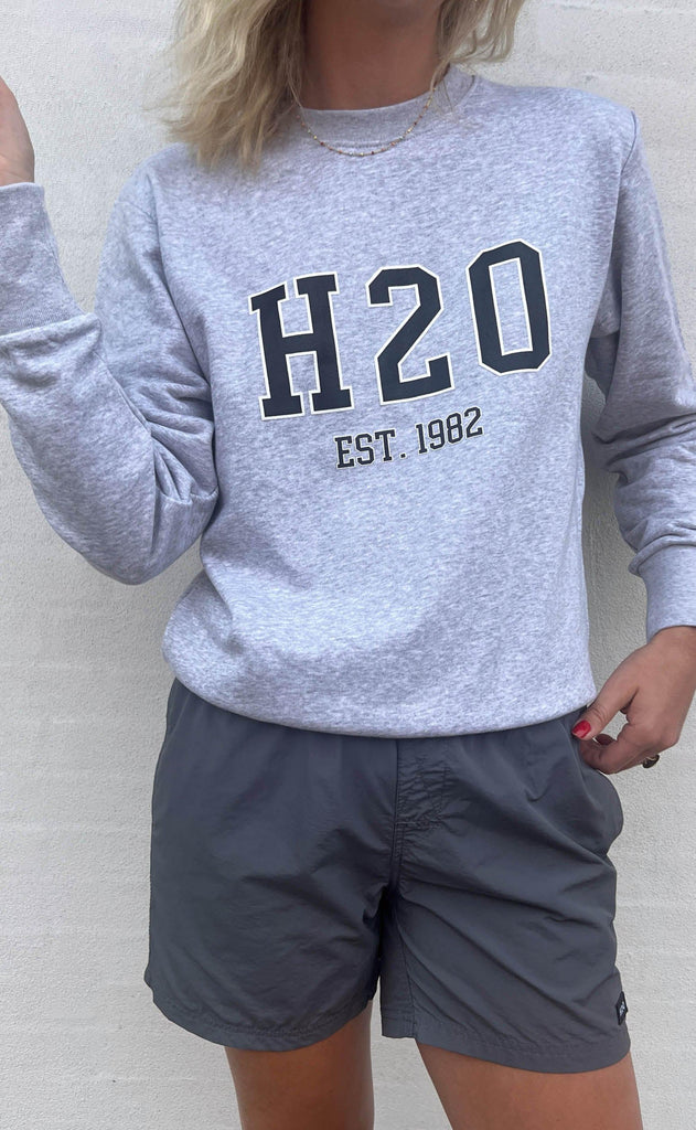 H2O Sweater - College Sweat O'Neck - Light Grey Melange