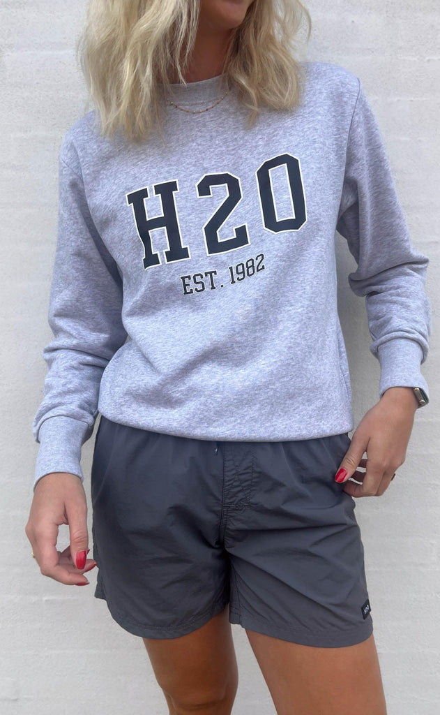 H2O Sweater - College Sweat O'Neck - Light Grey Melange