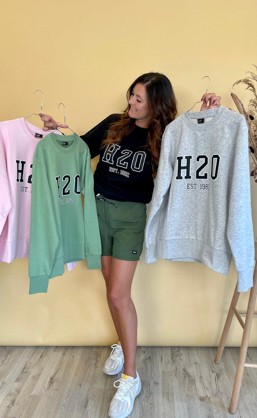 H2O Sweater - College Sweat O'Neck - Sea Grass
