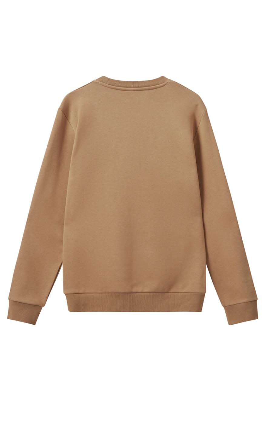 H2O Sweater - Logo Sweat O'Neck - Oak/Flamingo