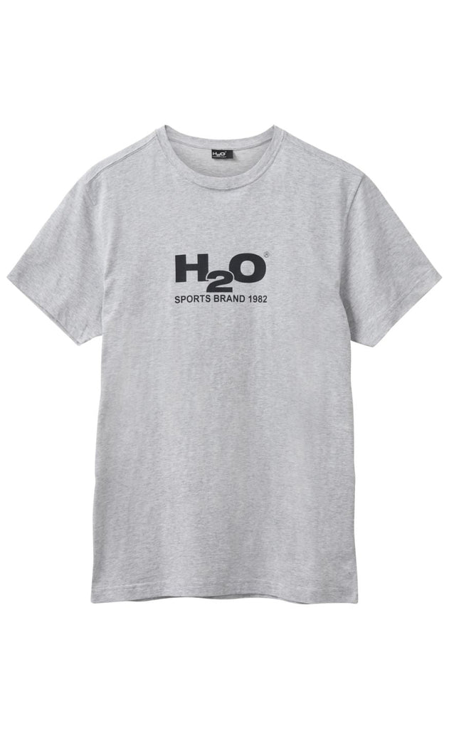 H2O T-Shirt - Logo - Lt. Grey Mel/Black