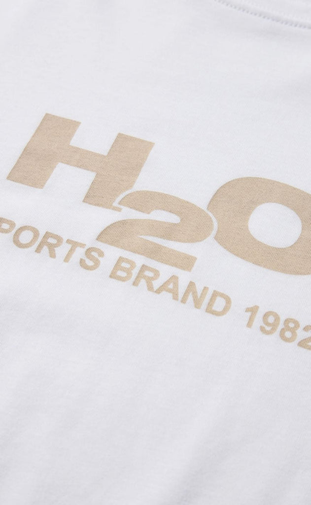 H2O T-Shirt - Logo - White/Chalk