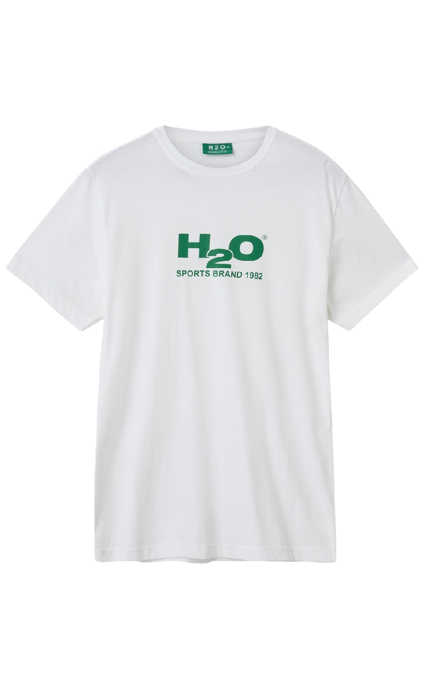H2O T-shirt - Logo - White/Cactus