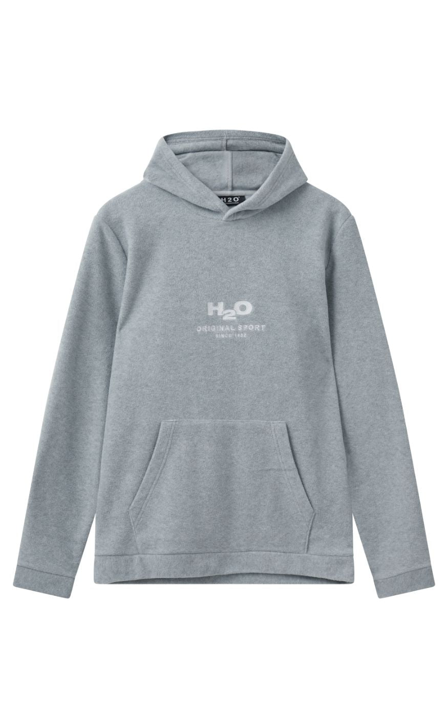 H2O Trøje - Blåvand Fleece Hoodie - Grey Mel