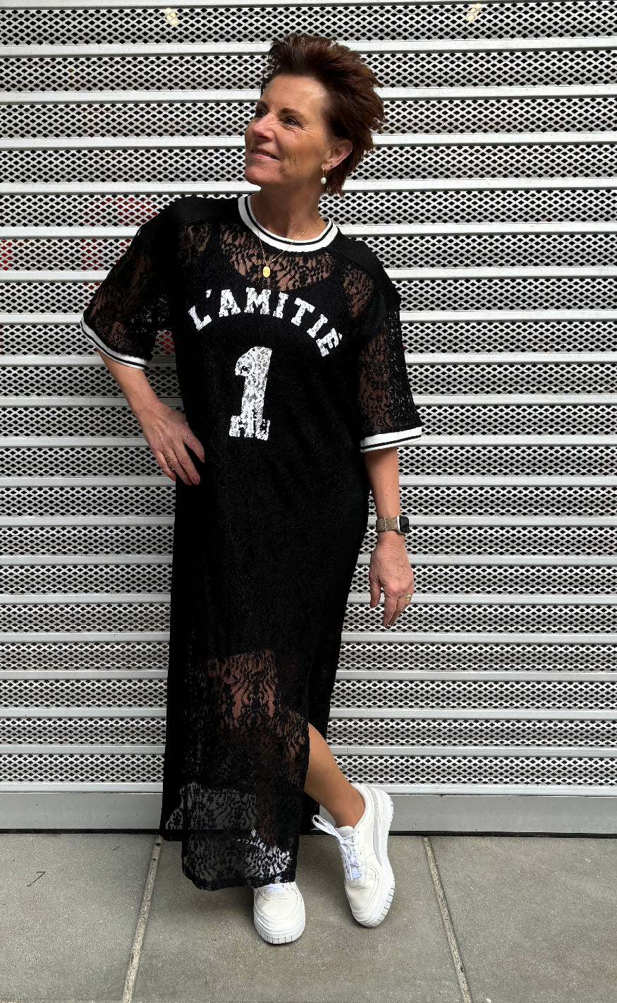 Haute L'Amitié Kjole - Lace Football - Black