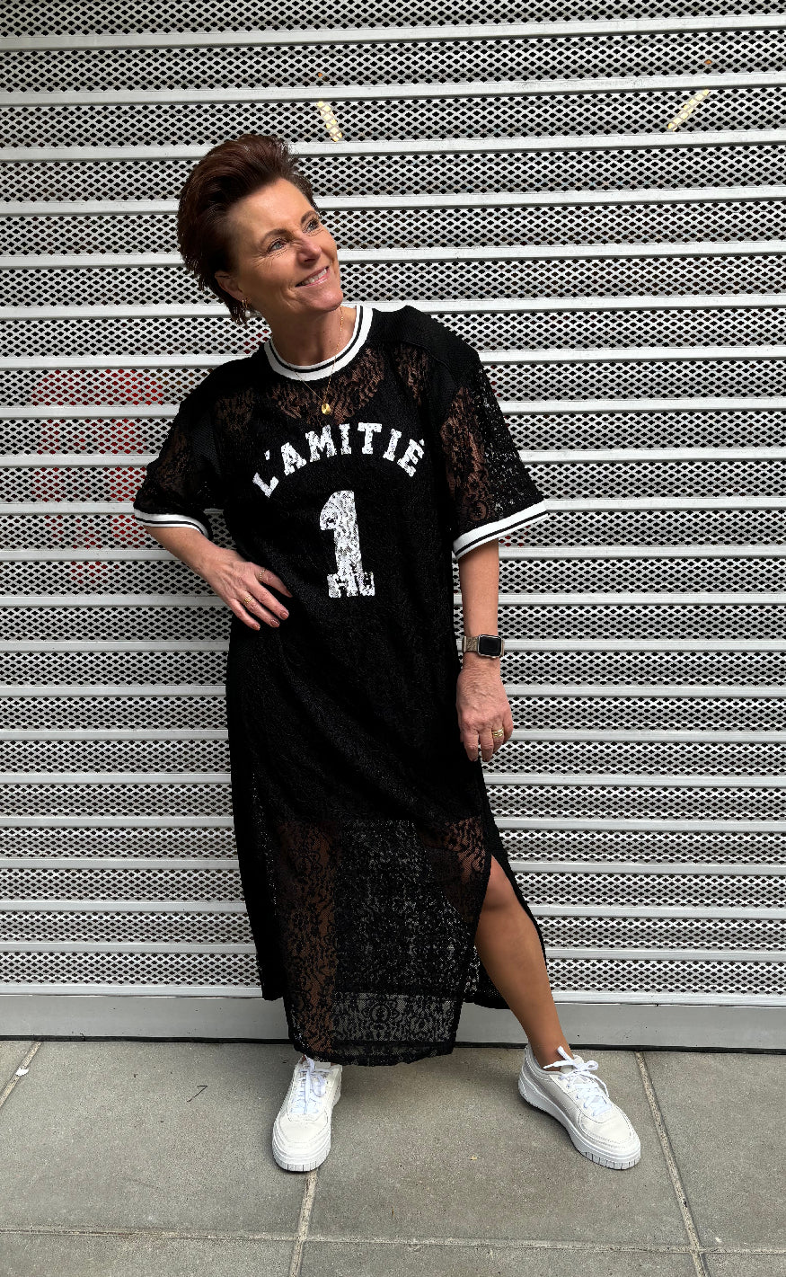 Haute L'Amitié Kjole - Lace Football - Black