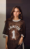 Haute L'Amitié T-Shirt - Lace Football - Mocca