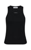Haute L'Amitié Tanktop - Rib Badge - Black