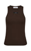 Haute L'Amitié Tanktop - Rib Badge - Mocca