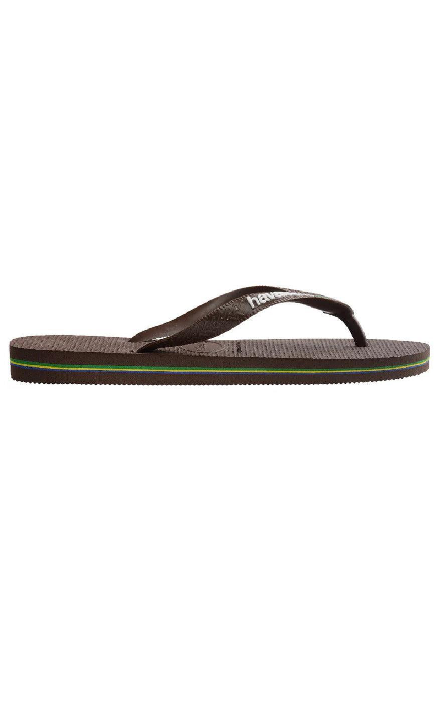 Havaianas Klipklapper / Sandal - Brasil Logo - Brown/White