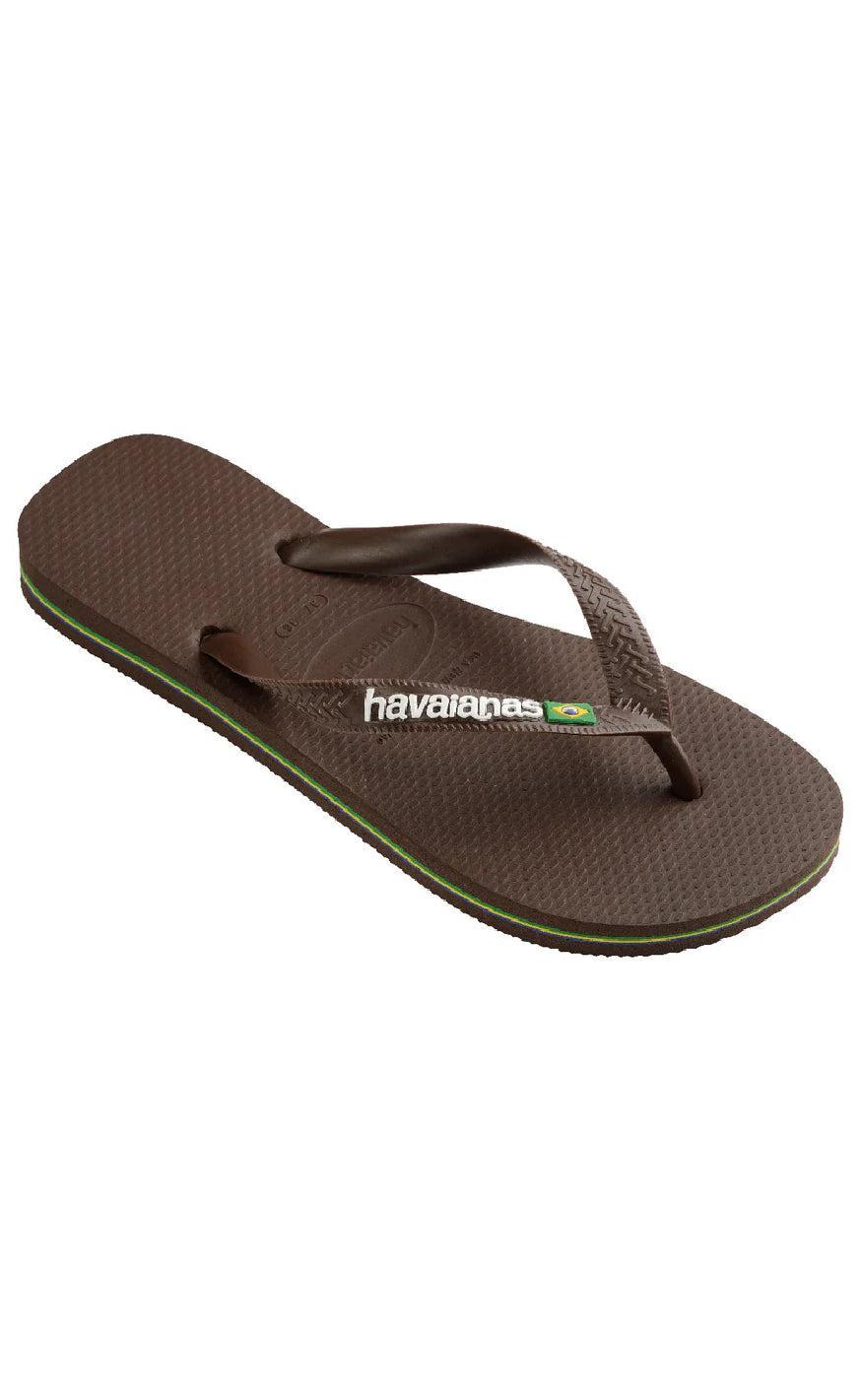 Havaianas Klipklapper / Sandal - Brasil Logo - Brown/White