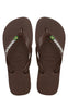 Havaianas Klipklapper / Sandal - Brasil Logo - Brown/White