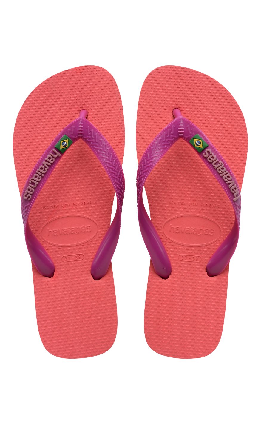 Havaianas Klipklapper / Sandal - Brasil Logo - Coral Pink