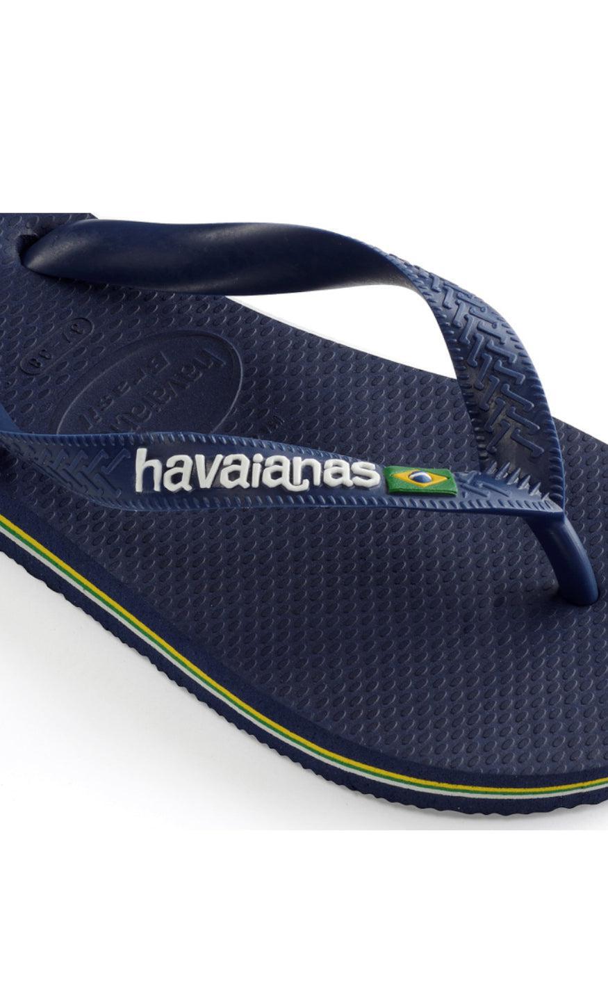 Havaianas Klipklapper / Sandal - Brasil Logo - Navy Blue