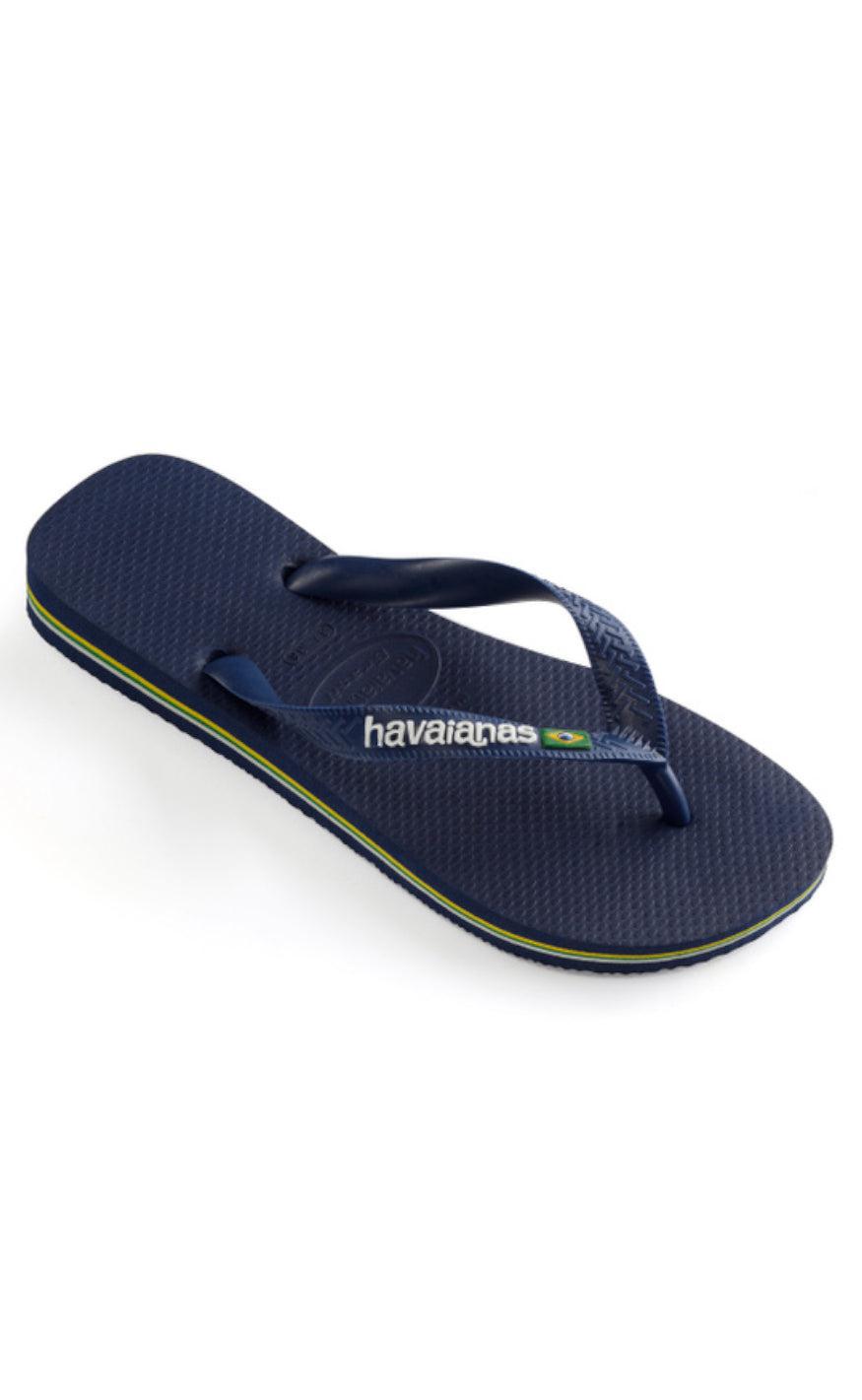 Havaianas Klipklapper / Sandal - Brasil Logo - Navy Blue