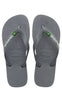 Havaianas Klipklapper / Sandal - Brasil Logo - Steel Grey