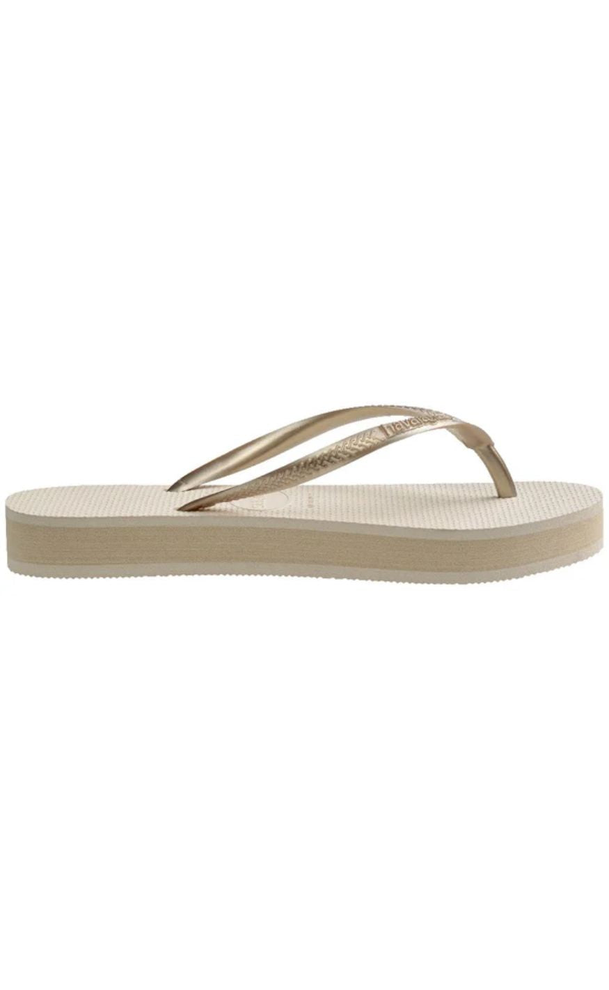 Havaianas Klipklapper / Sandal - Slim Flatform - Beige