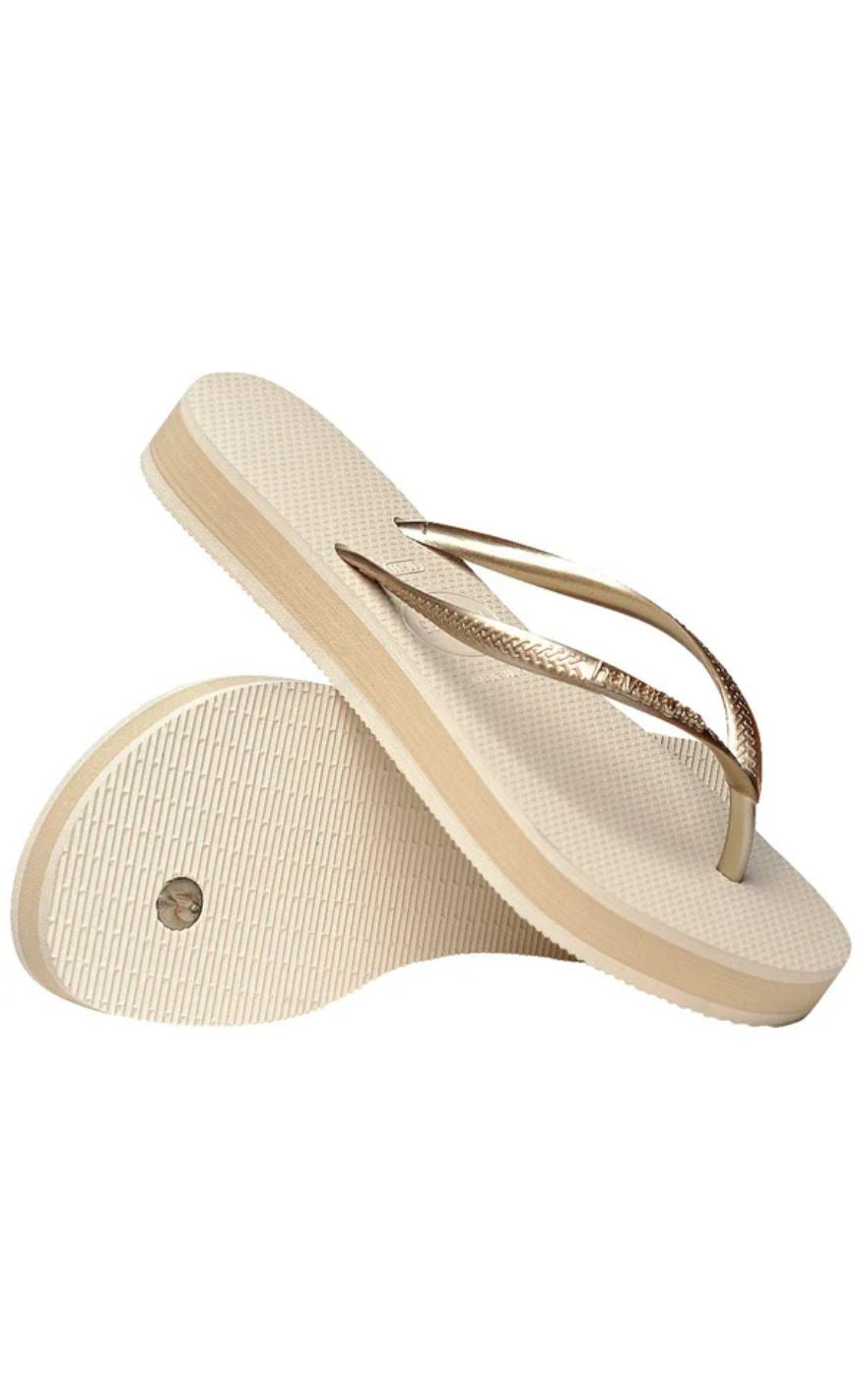 Havaianas Klipklapper / Sandal - Slim Flatform - Beige