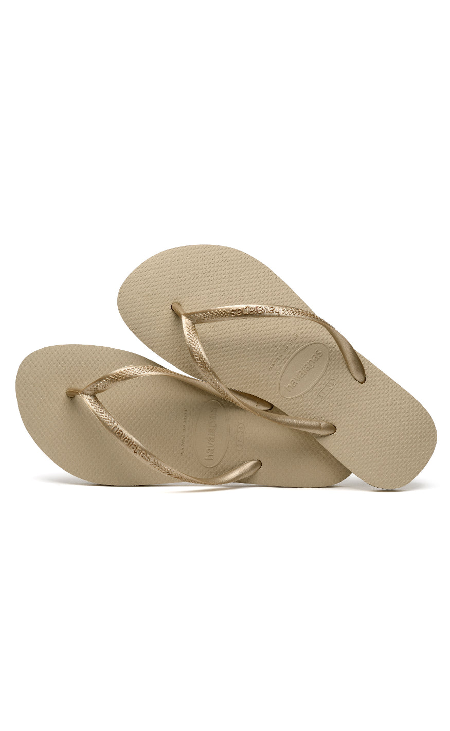 Havaianas Klipklapper / Sandal - Slim - SandGrey/L. Gold