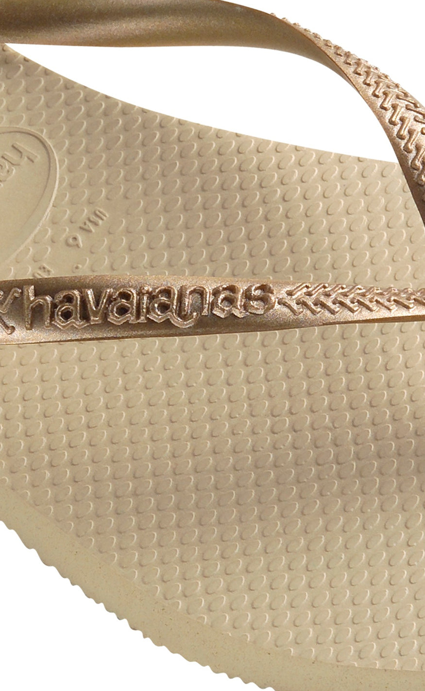 Havaianas Klipklapper / Sandal - Slim - SandGrey/L. Gold