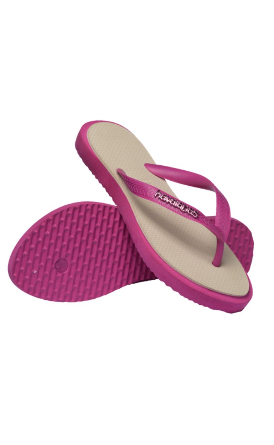 Havaianas Klipklapper / Sandal - Top Point Fusion - Rose Gum/ Straw Beige