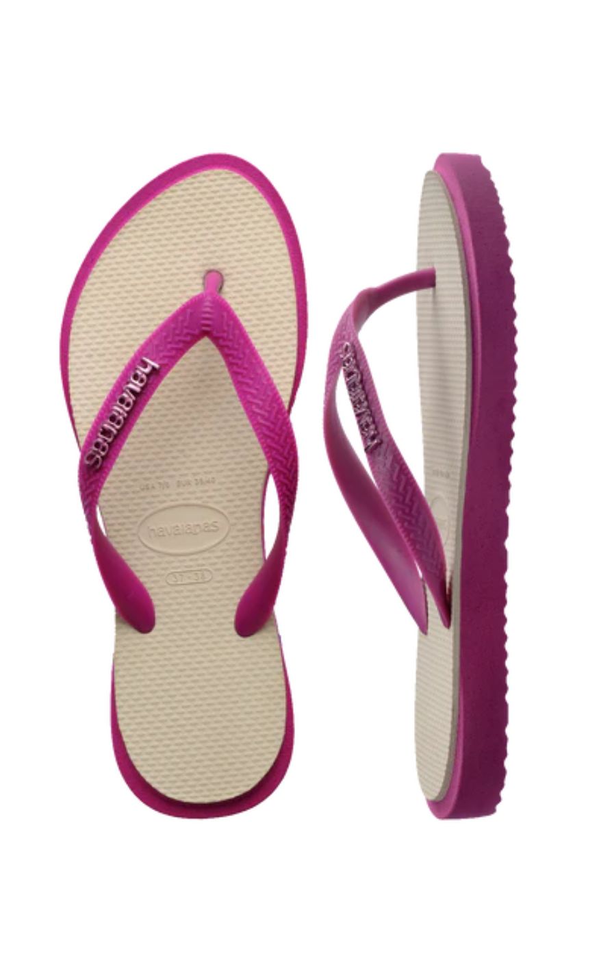 Havaianas Klipklapper / Sandal - Top Point Fusion - Rose Gum/ Straw Beige