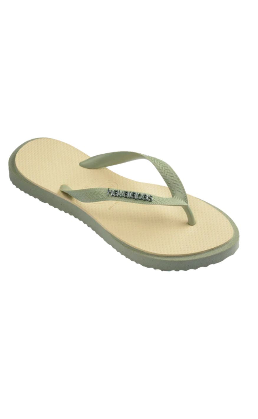Havaianas Klipklapper / Sandal - Top Point Fusion - Smoke Green/Butter