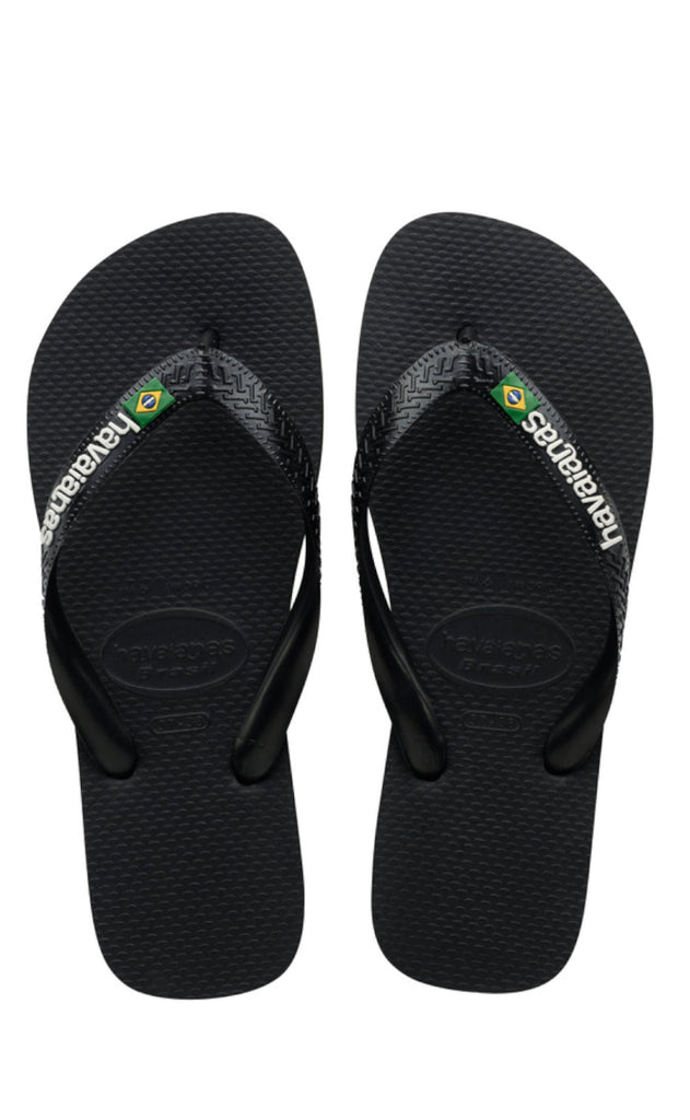 Havaianas Klipklappere - Brasil Logo - Black