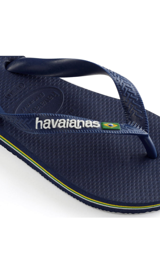 Havaianas Klipklappere - Brasil Logo - Navy Blue