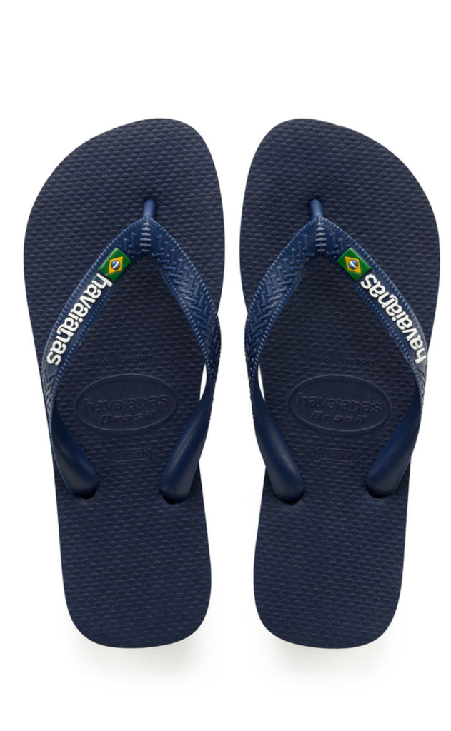 Havaianas Klipklappere - Brasil Logo - Navy Blue