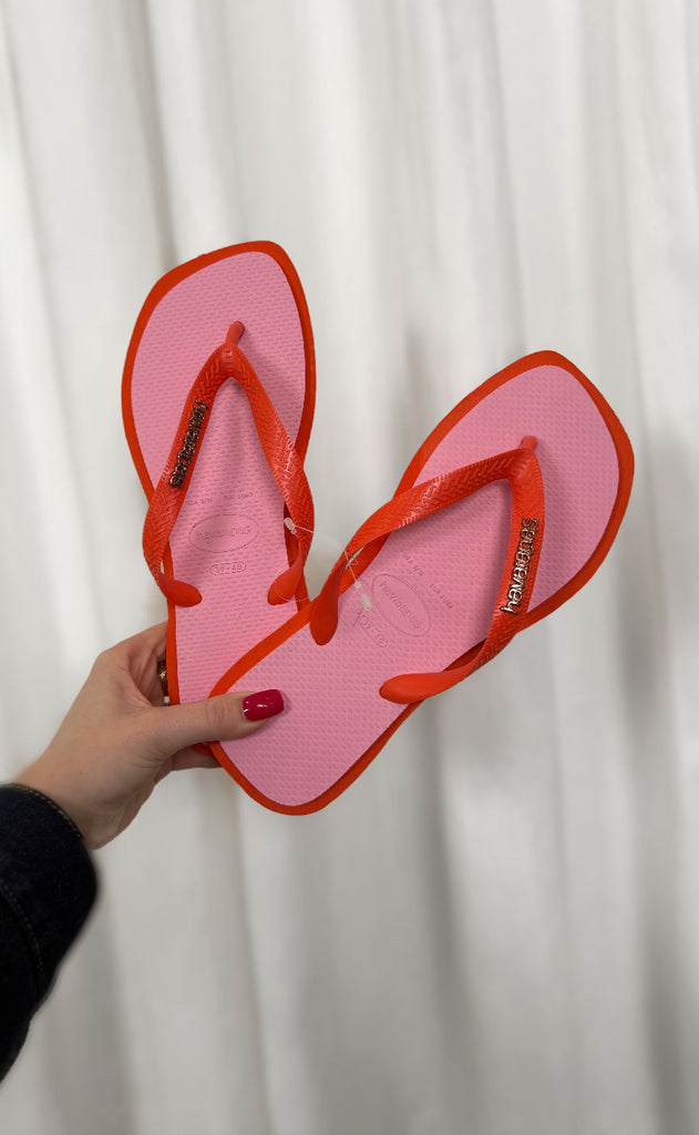 Havaianas Klipklappere - Top Square Fusion - Sunset Orange