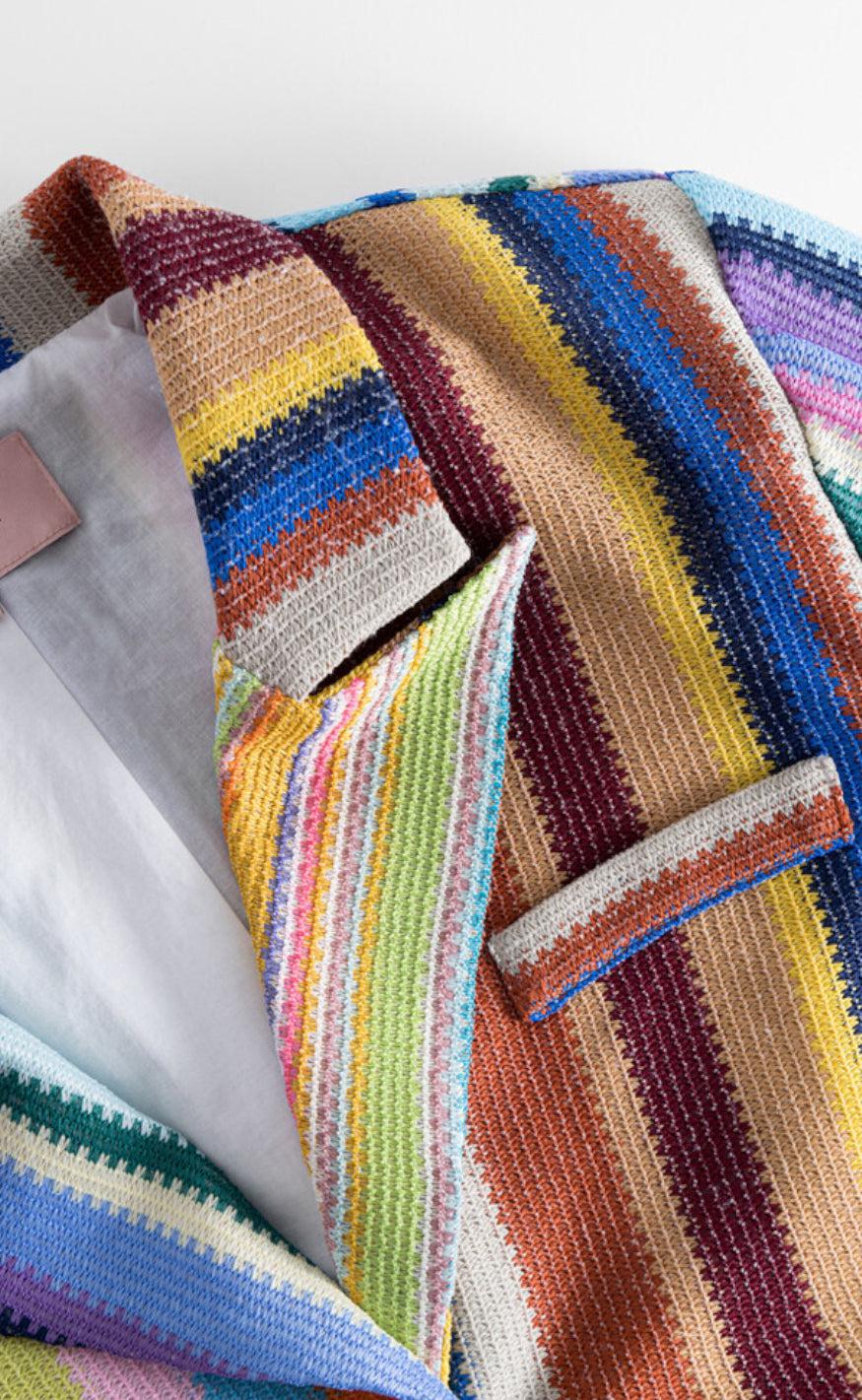 Hunkøn Blazer - Lotta - Mix Stripe