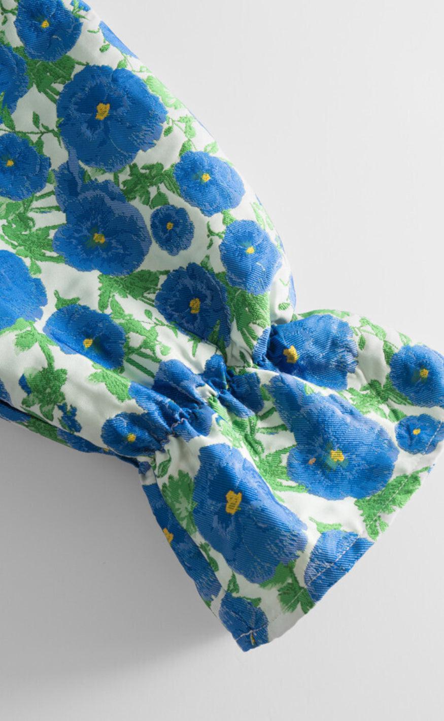 Hunkøn Bluse - Betty - Blue Floral