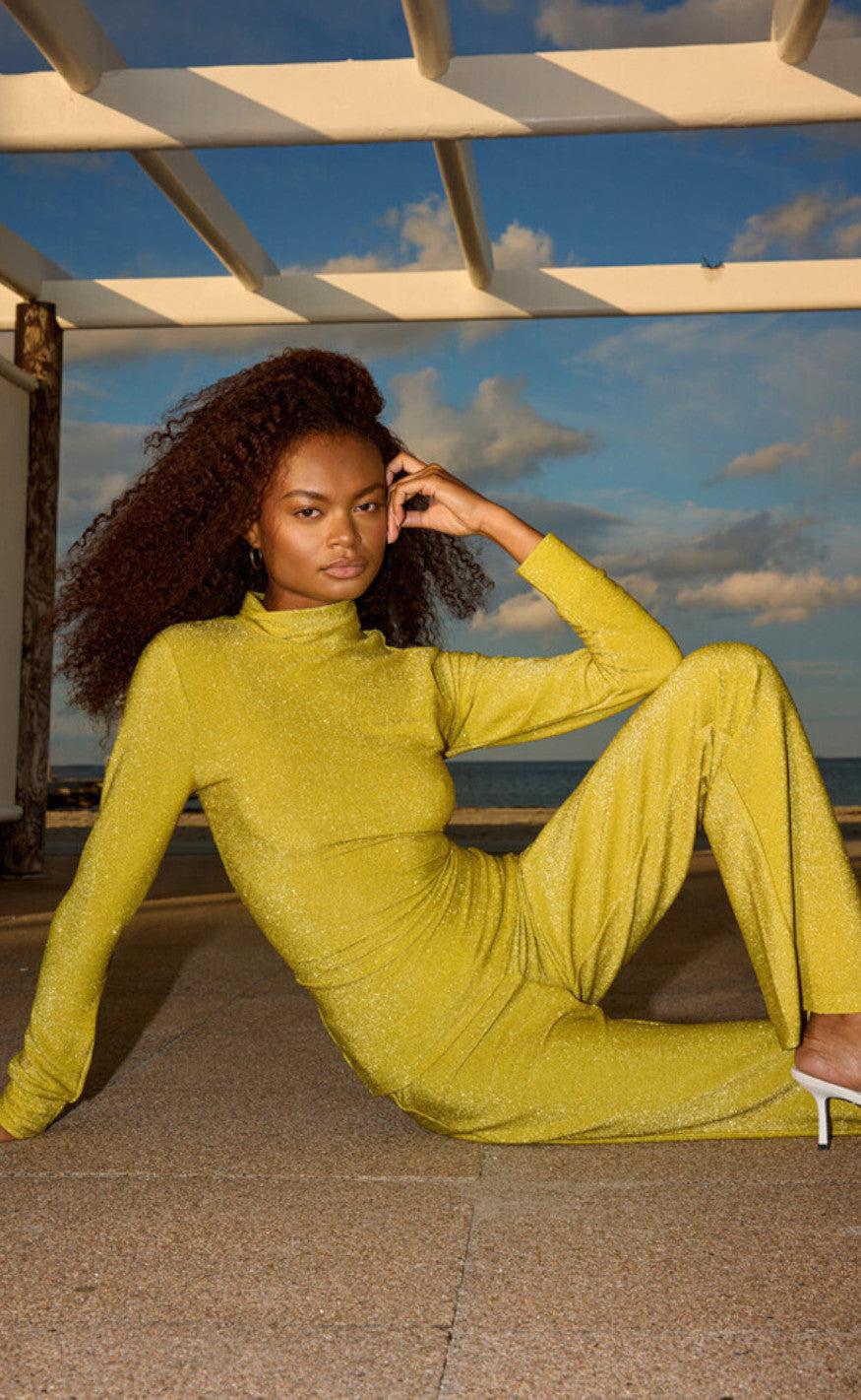 Hunkøn Bluse - Cattia - Golden Lime