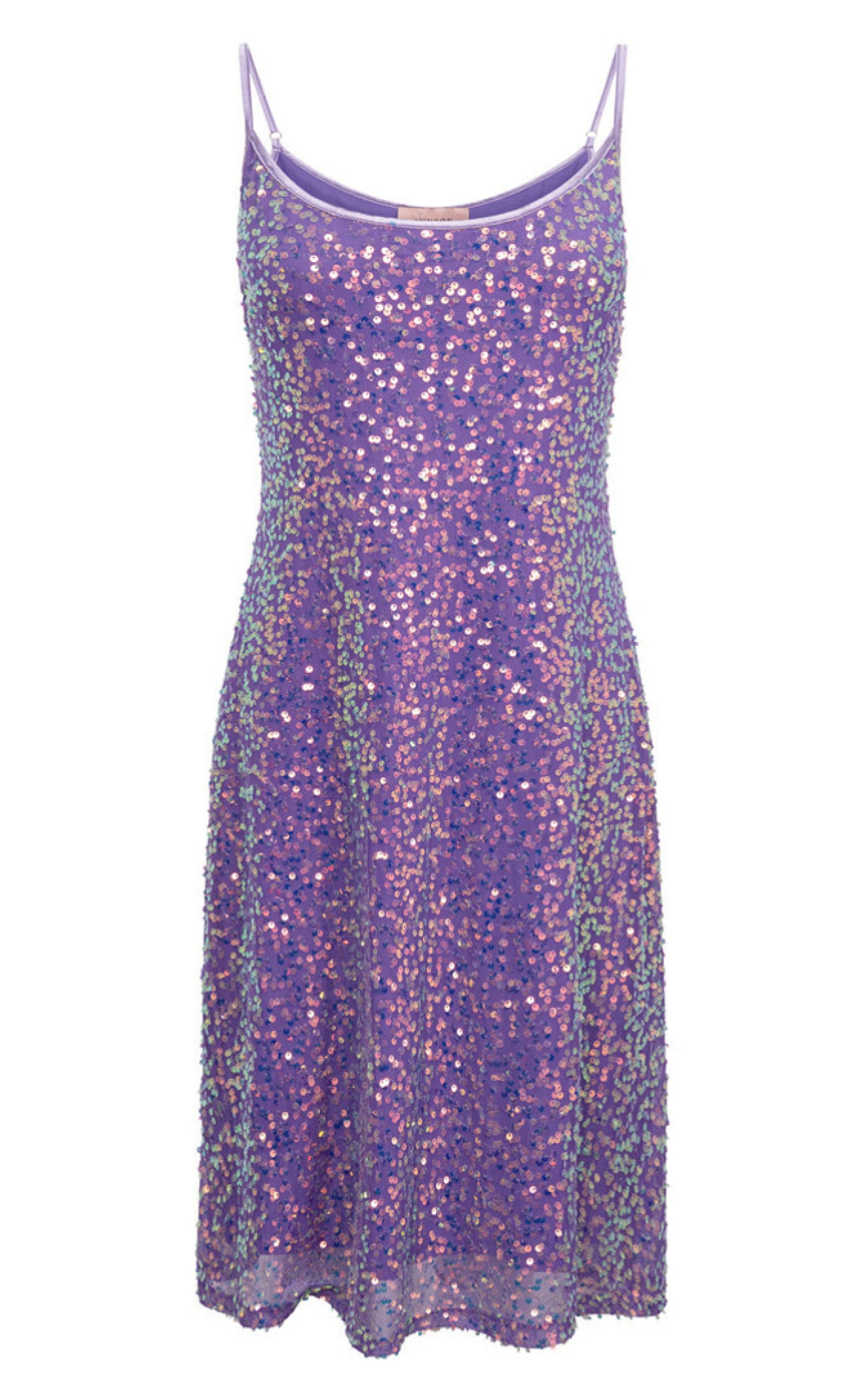 Hunkøn Kjole - Aya Sequin - Purple