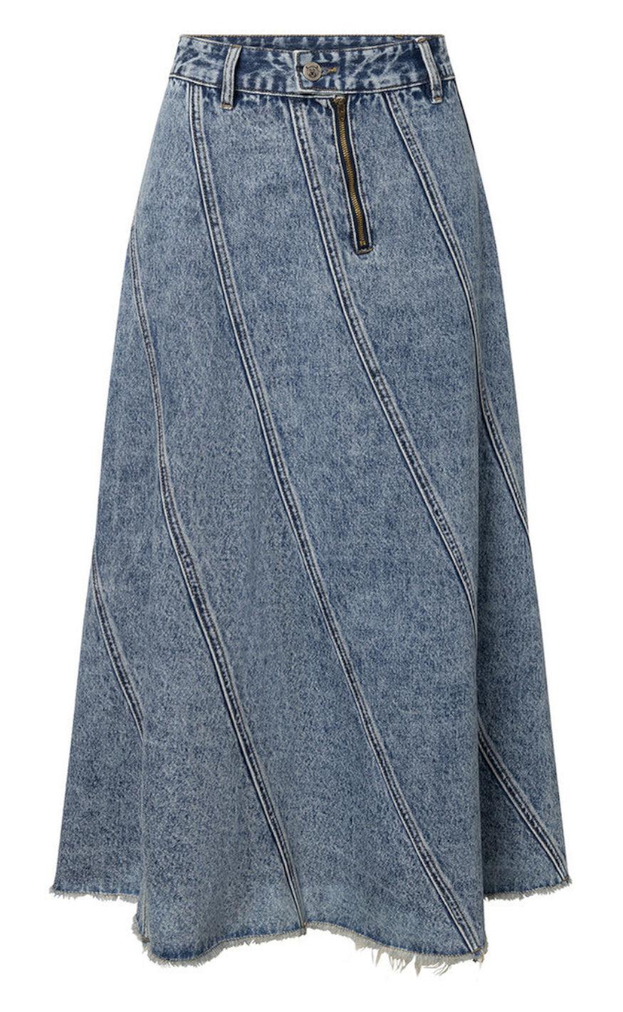 Hunkøn Nederdel - Erika - Light Denim
