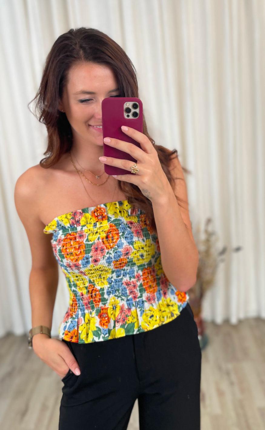 Hunkøn Top - Vanessa - Floral