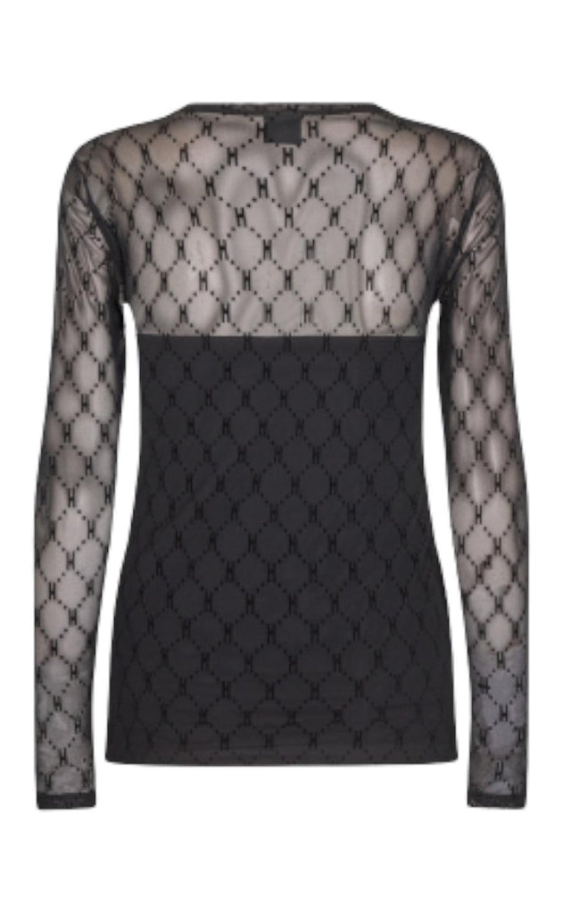 Hype The Detail Bluse - Mesh 310 - Black