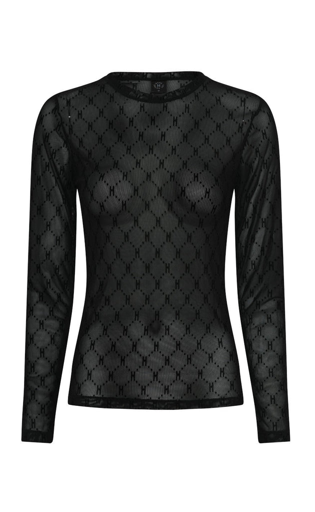 Hype The Detail Bluse - Mesh - Black