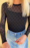 Hype The Detail Bluse - Mesh - Black