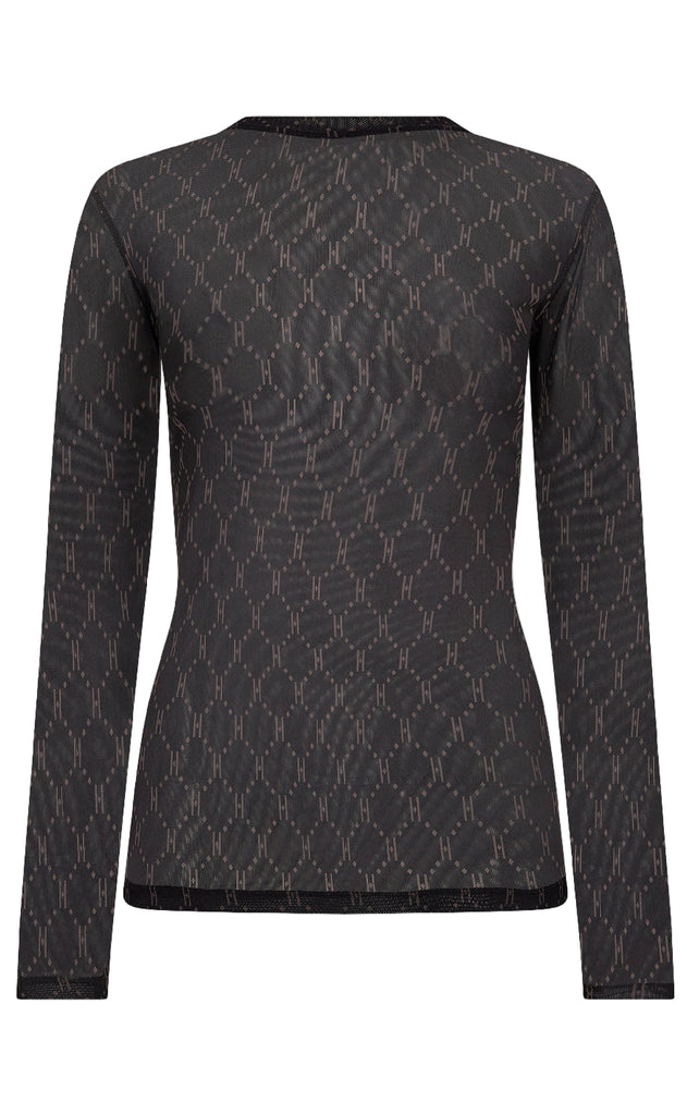 Hype The Detail Bluse - Mesh - Black/brown
