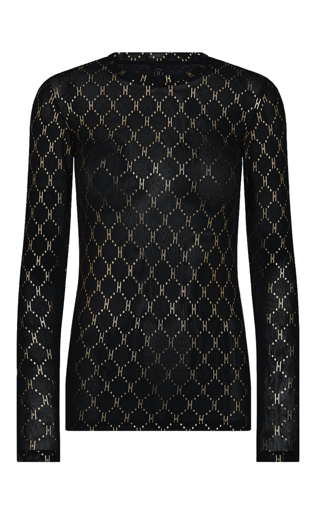Hype The Detail Bluse - Mesh - Golden