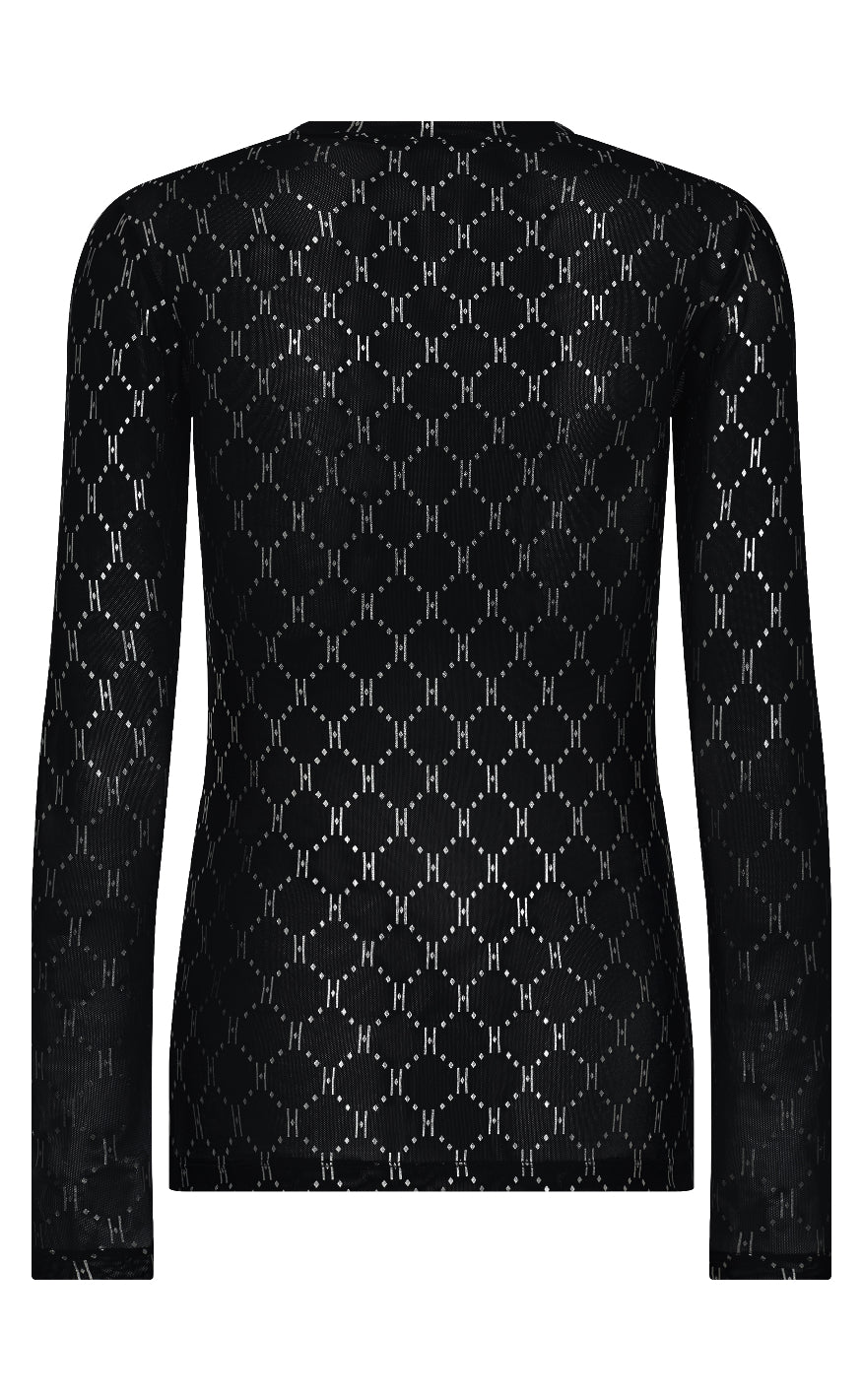 Hype The Detail Bluse - Mesh - Grey Silver