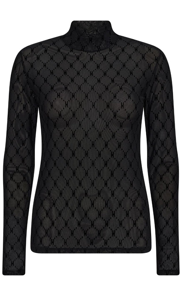 Hype The Detail Bluse - Mesh Turtle Neck - 9