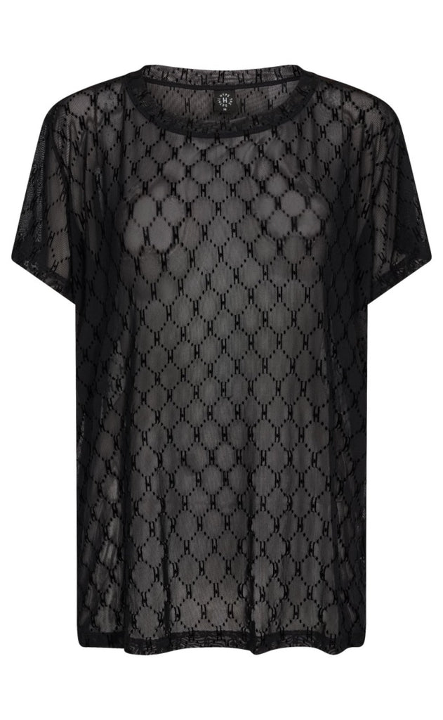 Hype The Detail Bluse - Oversize Mesh - Black