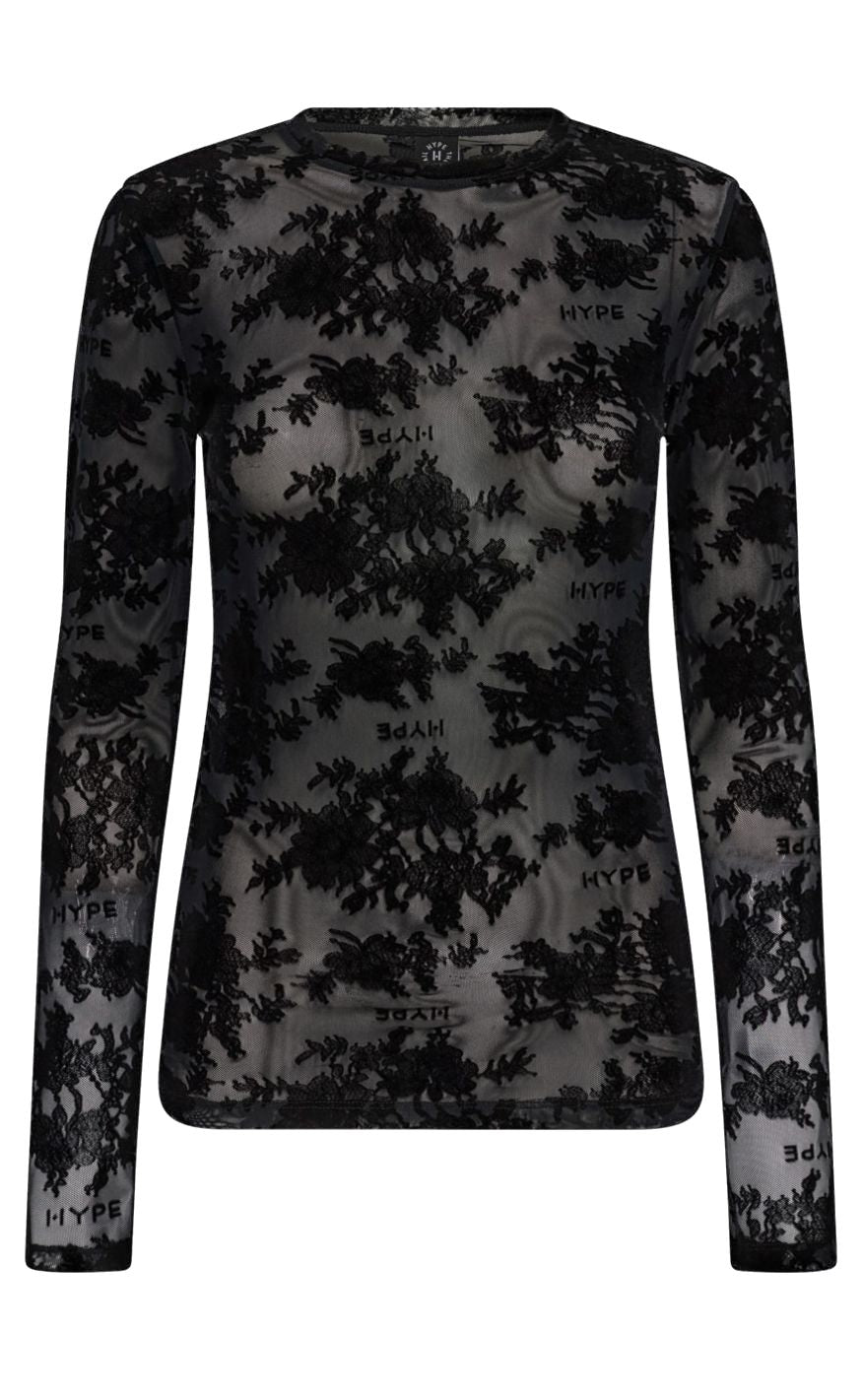 Hype The Detail Top - 14 - Black