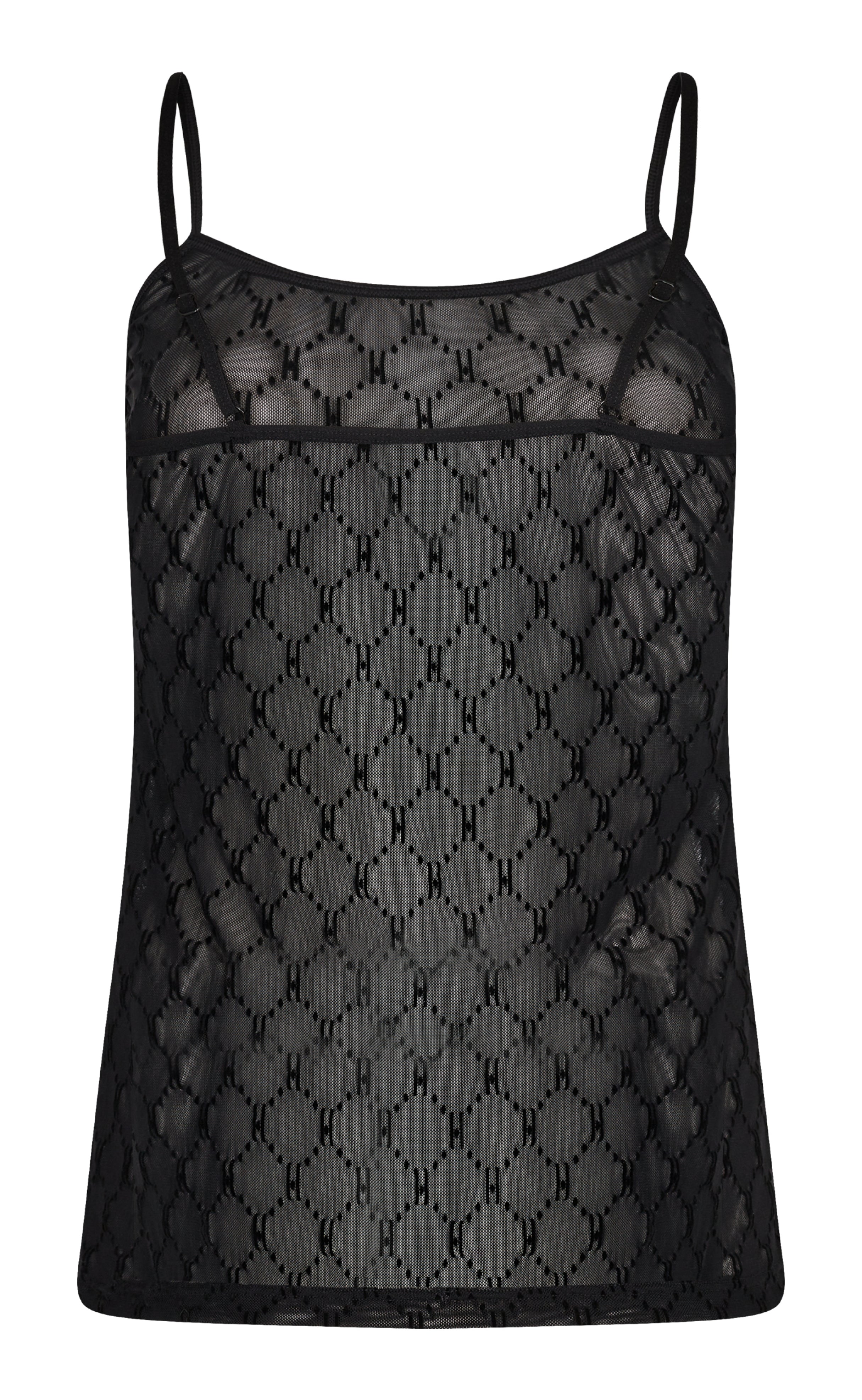 Hype The Detail Top - Mesh Singlet - Black